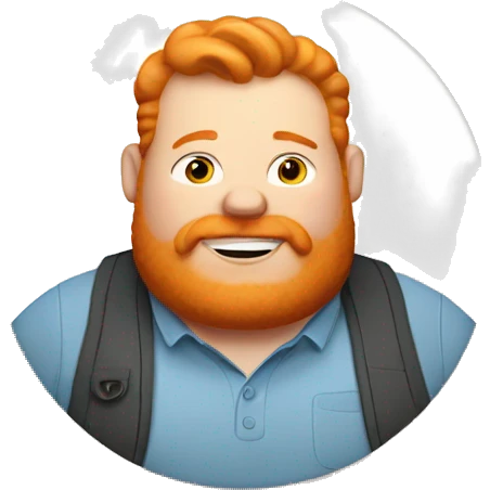 Fat ginger man emoji