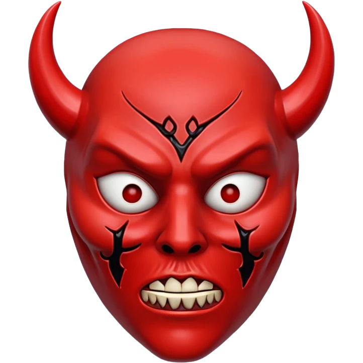 cursed mask, red, satan emoji