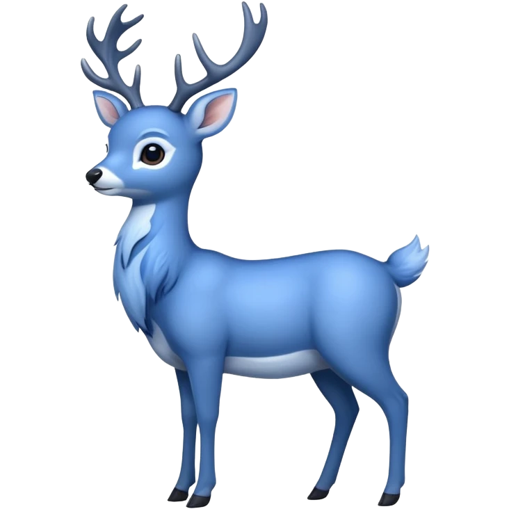 Blue deer  emoji