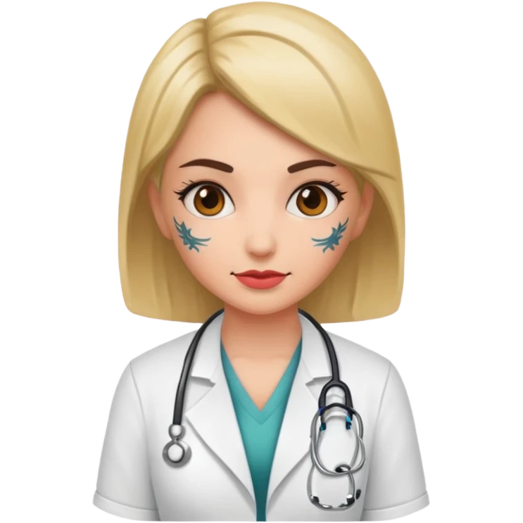 tattooed doctor girl emoji