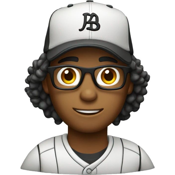 Photographer with baseball hat  emoji
