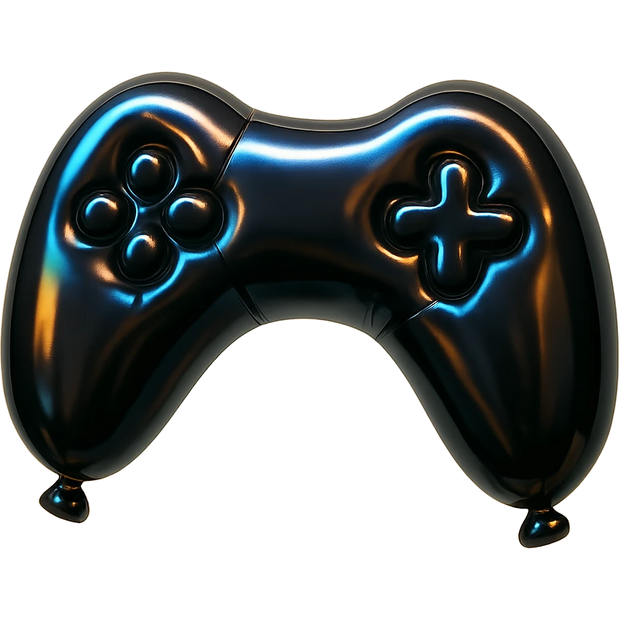 Game black silhouette emoji