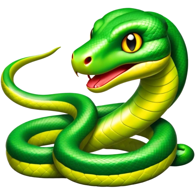 Snake wearing a brawl emoji