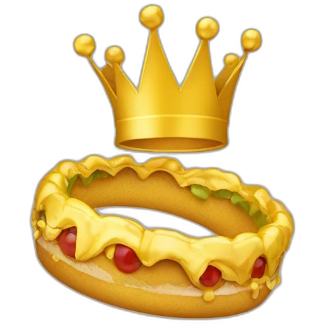 Letra R con una corona dorada emoji