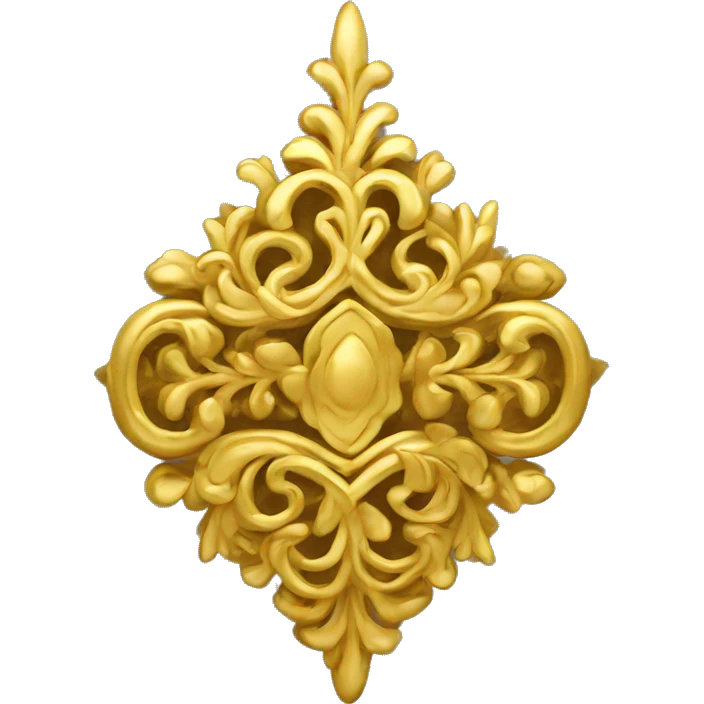 Thai traditional golden ornament emoji