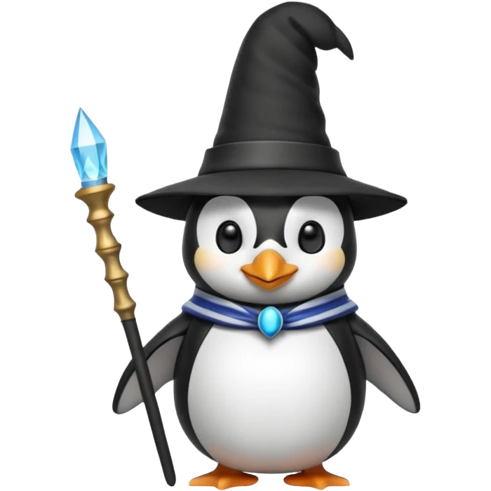 Penguin Wizard emoji