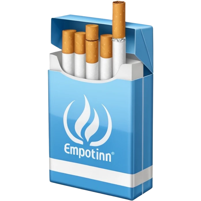 WITH A WHOLE PACK OF CIGARETTES
 emoji