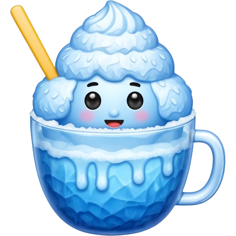 Shaved ice in a cup emoji