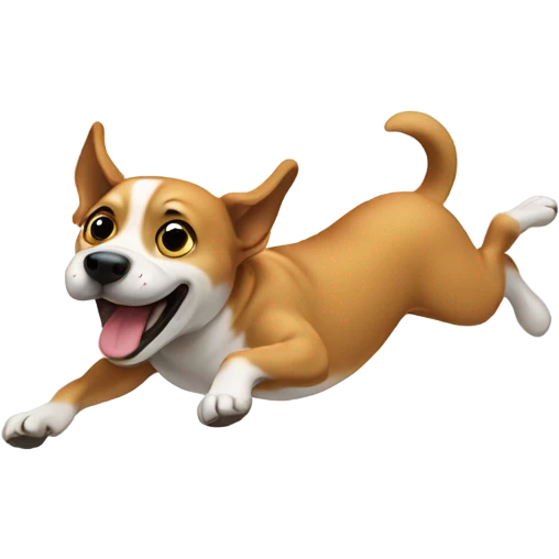 Dog doing backflip emoji