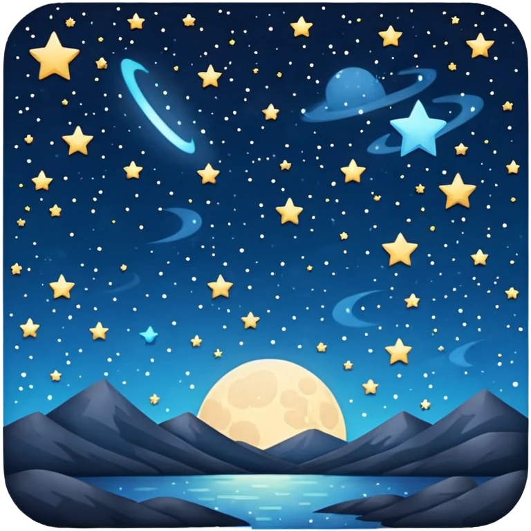Starry Sky:  emoji
