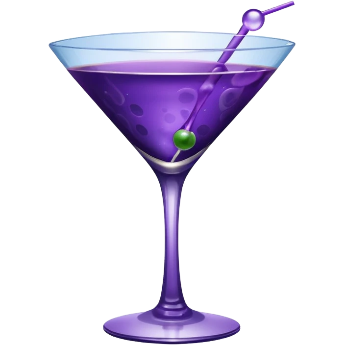 purple martini  emoji