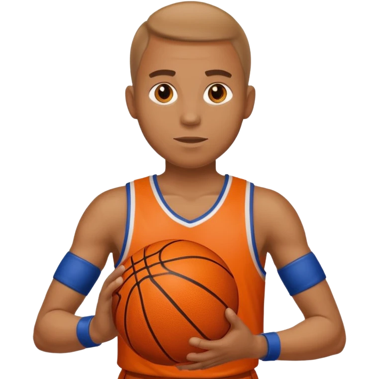 k man holding basketball ball emoji