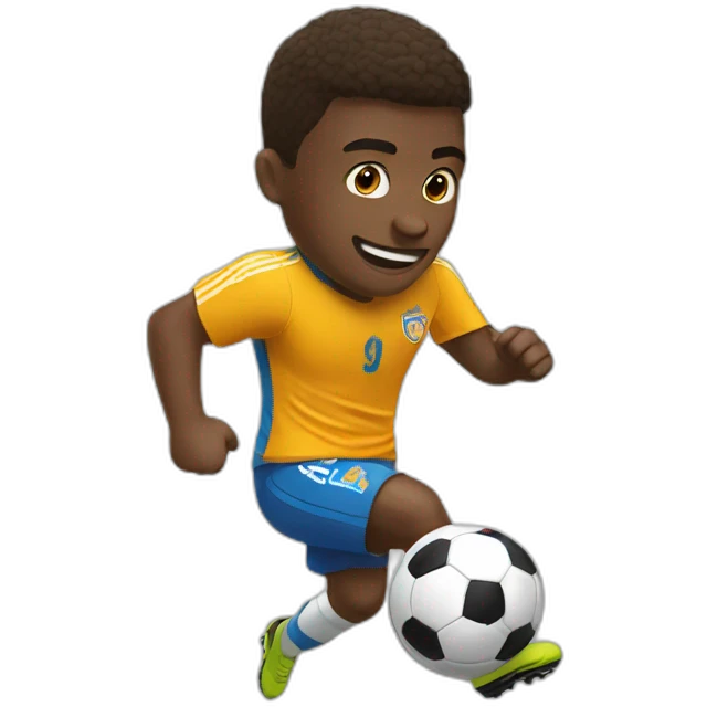 Yo jugando futbol emoji