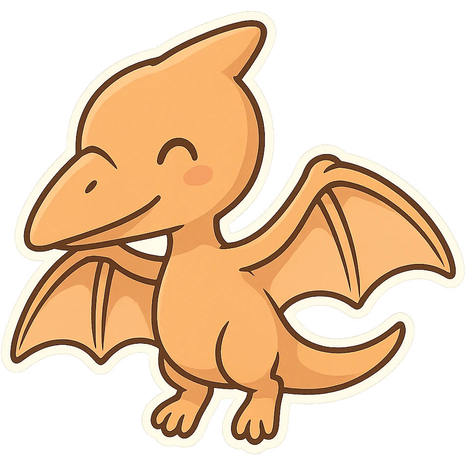 一只可爱的翼龙 emoji