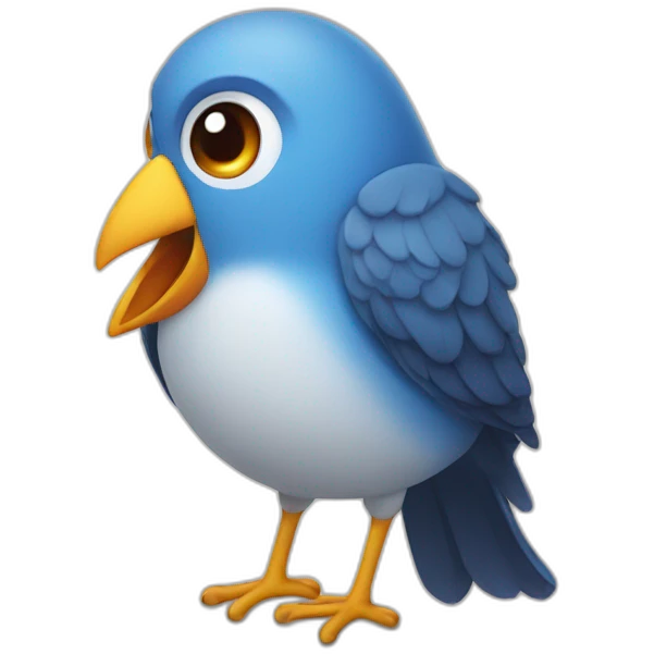 bird with an exclamation mark emoji