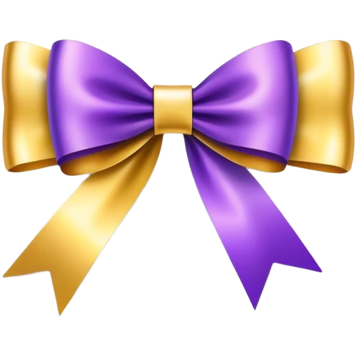 Gift card with a colorful ribbon and bow emoji