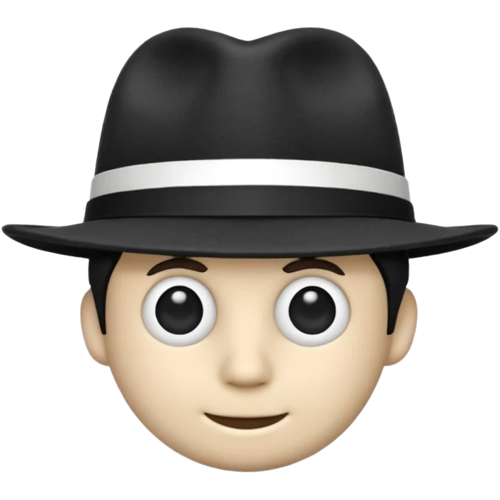 striped Fedora emoji
