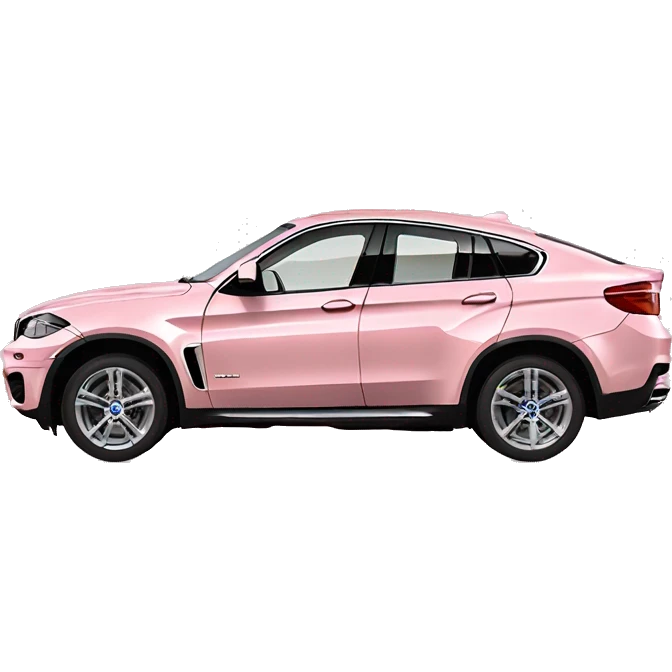 light pink bmw x6 car emoji