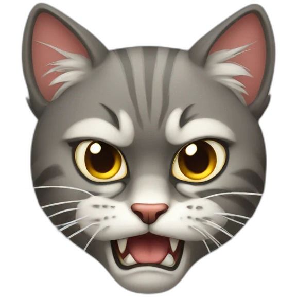 an angry cat emoji