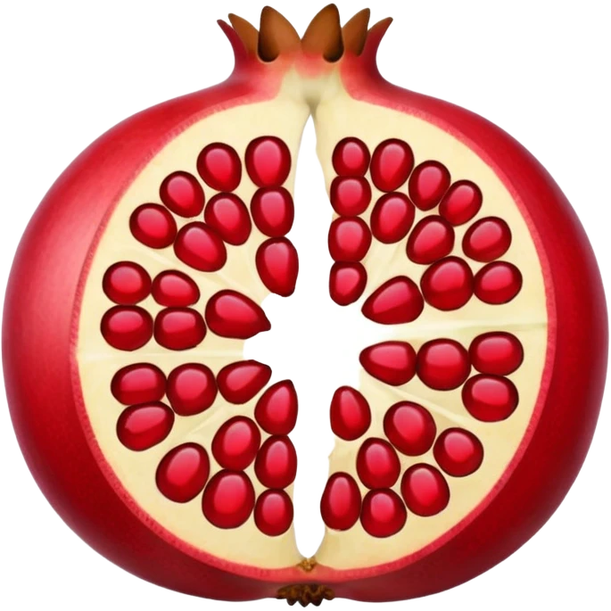 pomegranate is a fruit in the section emoji