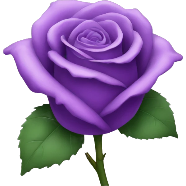 Purple rose emoji