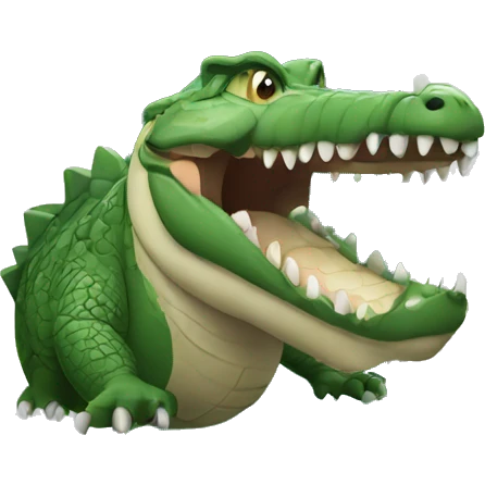 crocodile in the phone emoji