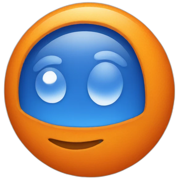 blue-orange emoji