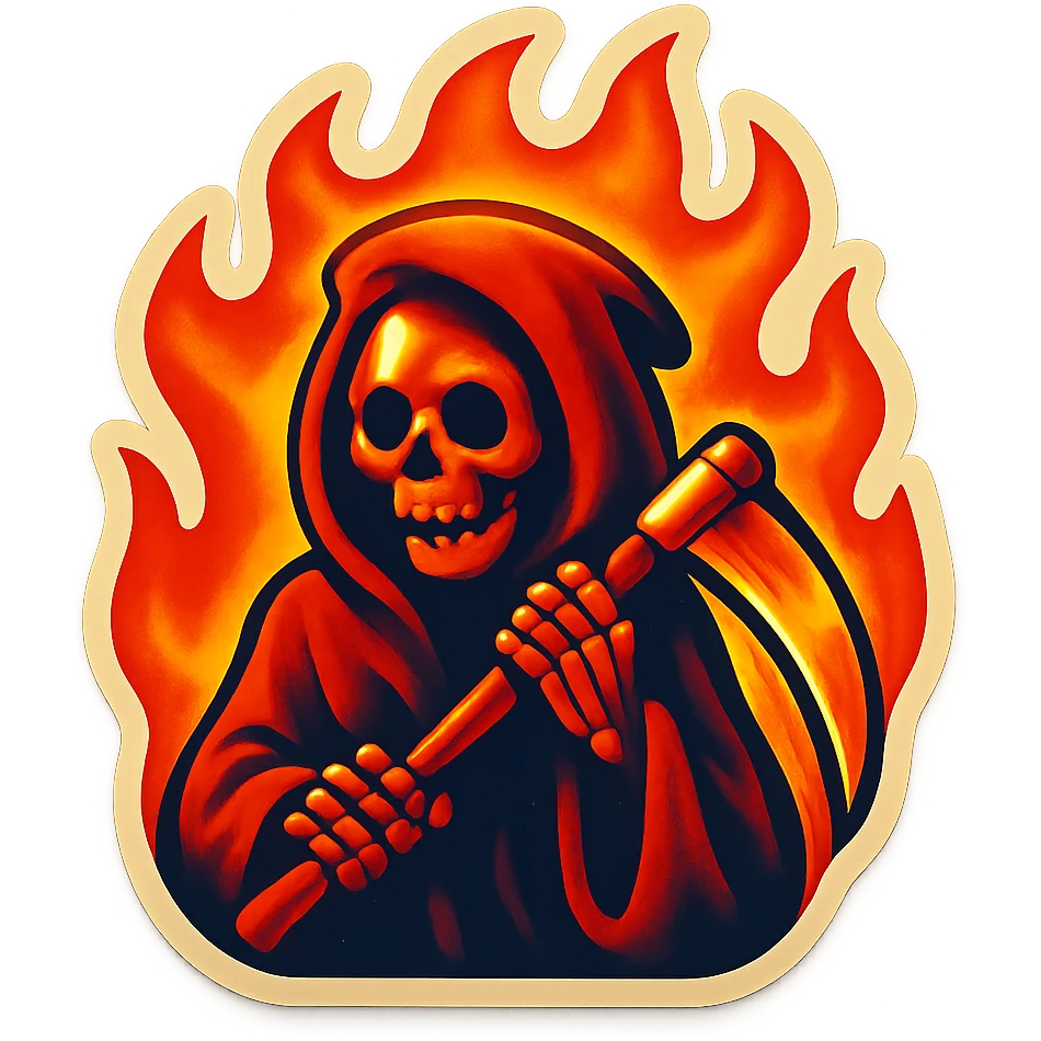 fire grim reaper emoji
