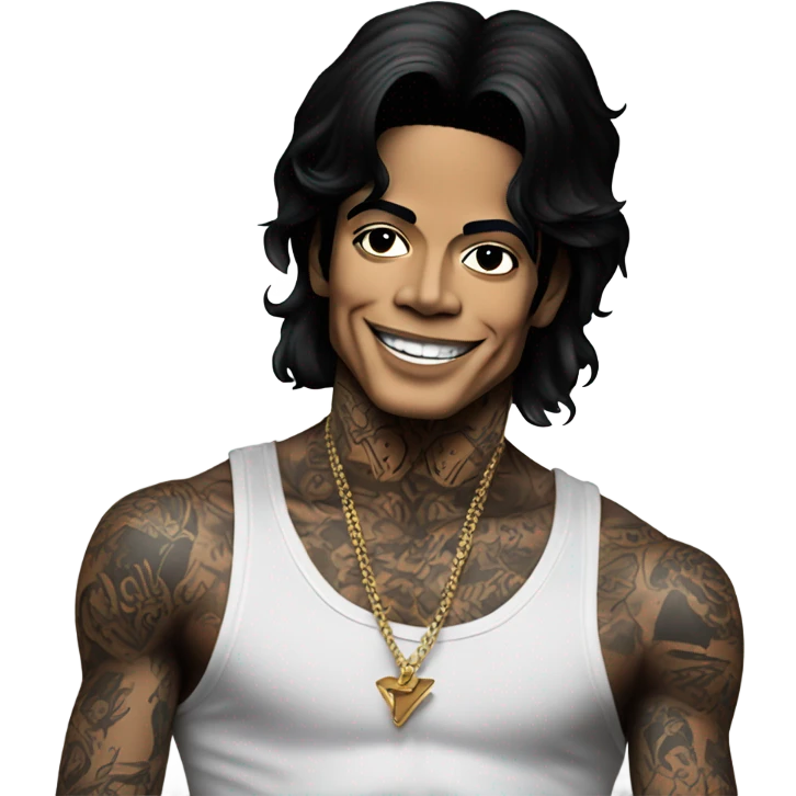 Micheal Jackson with tattoos emoji