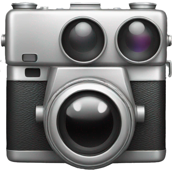 film camera metallic  emoji
