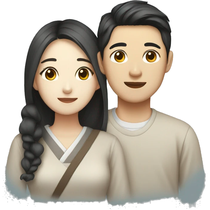 Korean young couple emoji