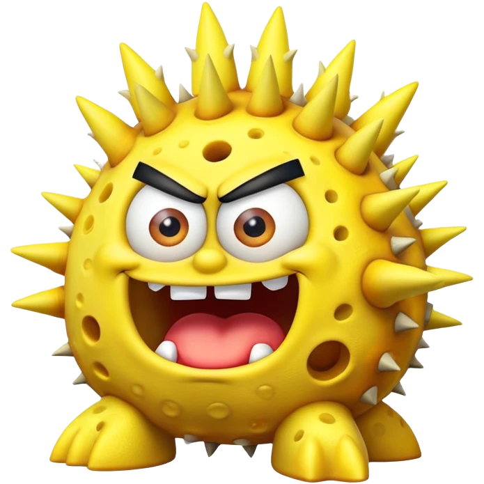 SpongeBob combined with Bowser emoji