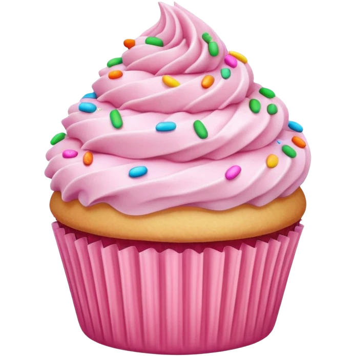 pink berry vanila cupcake emoji