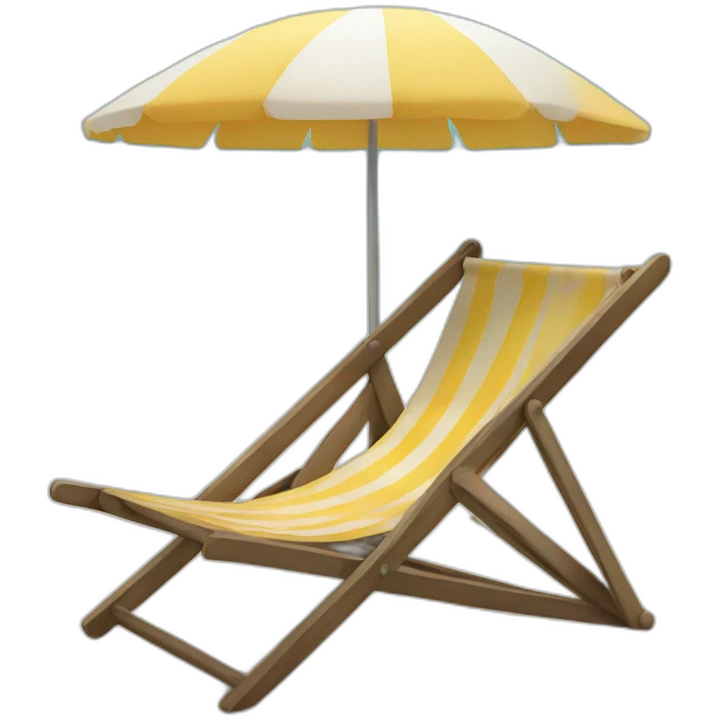 Beach chair emoji