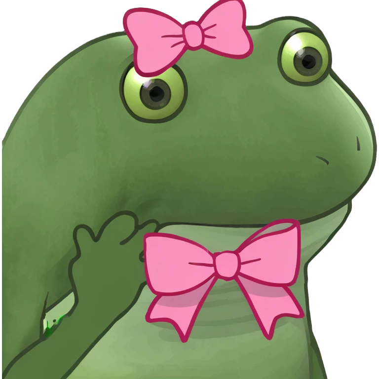 Cute pink bow emoji