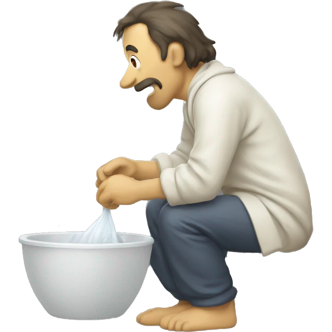 Homère qui fait la vaisselle emoji