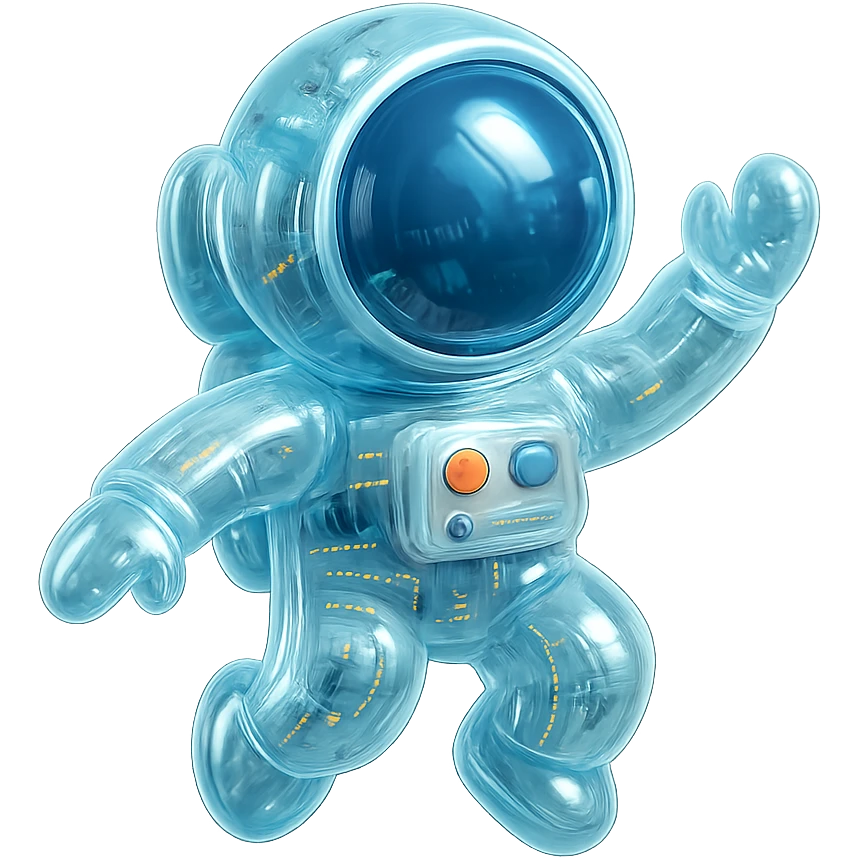 astronaut floating in space emoji