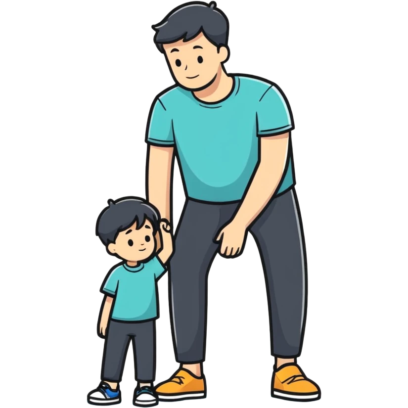 Boy and dad emoji