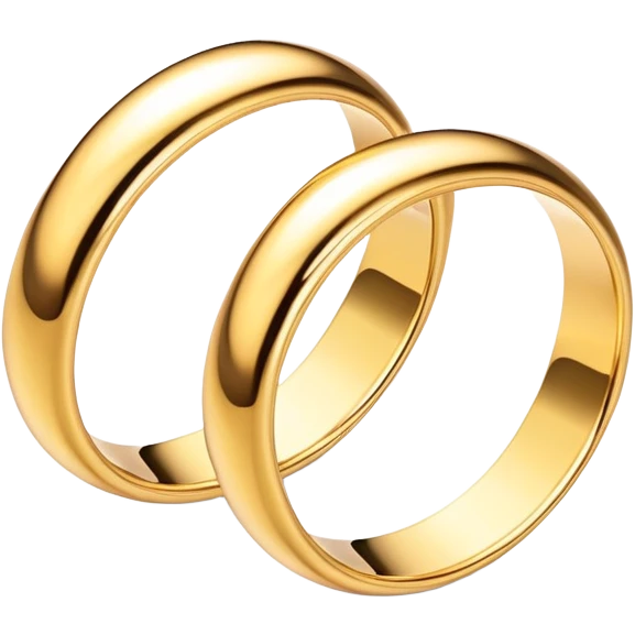 Wedding rings intertwined emoji