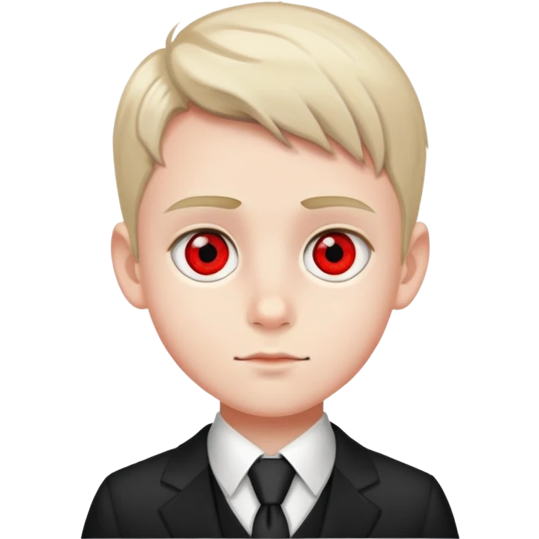 the crowned formal boy red eye emoji