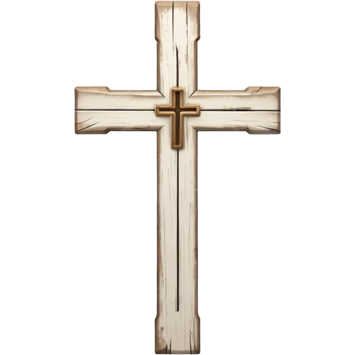 white cross sin madera  emoji