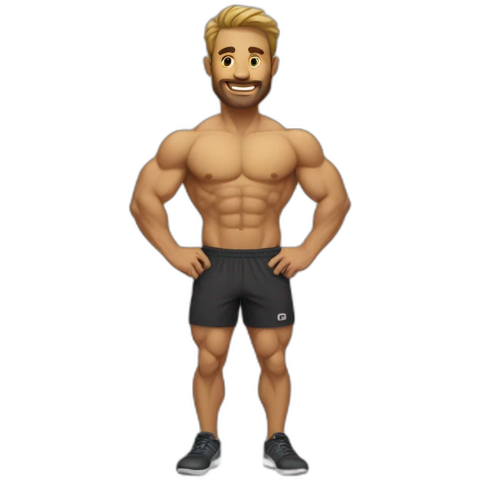 homme qui fait du crossfit emoji