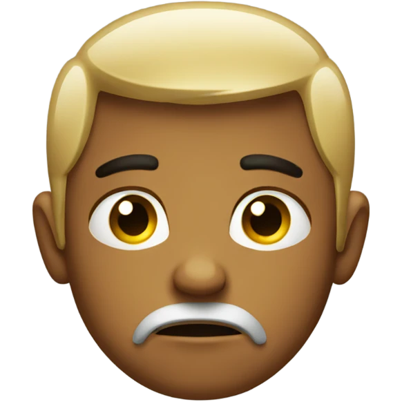 disappointed and not happy emoji