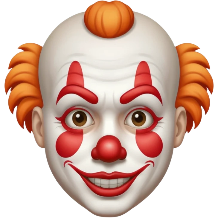 Clown WITH WHITE STROKE emoji