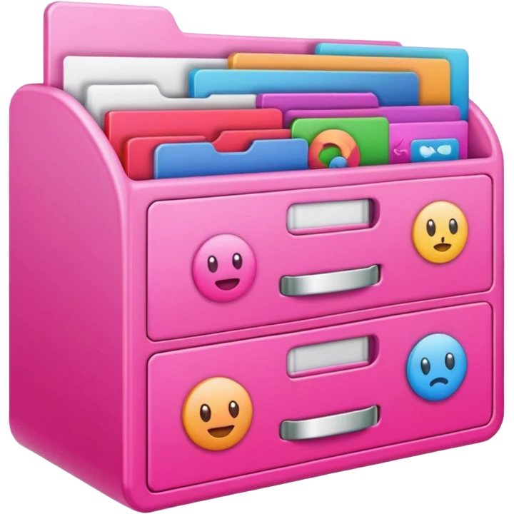 pink app drawer folder emoji