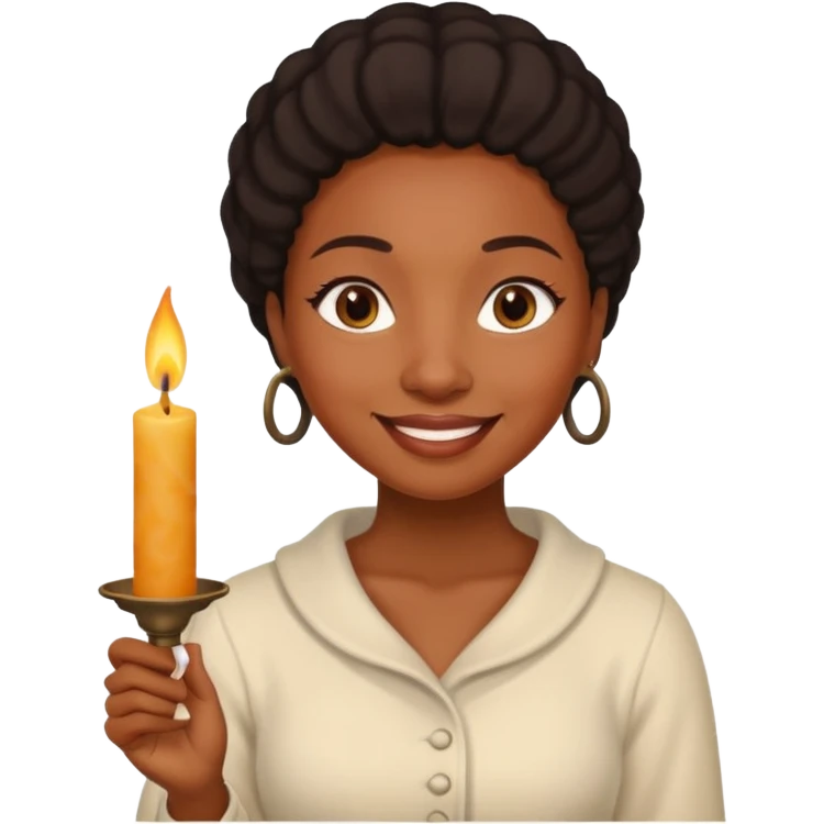Candle Maker black woman emoji