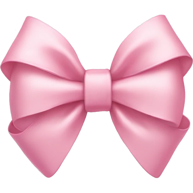 Light pink bow emoji