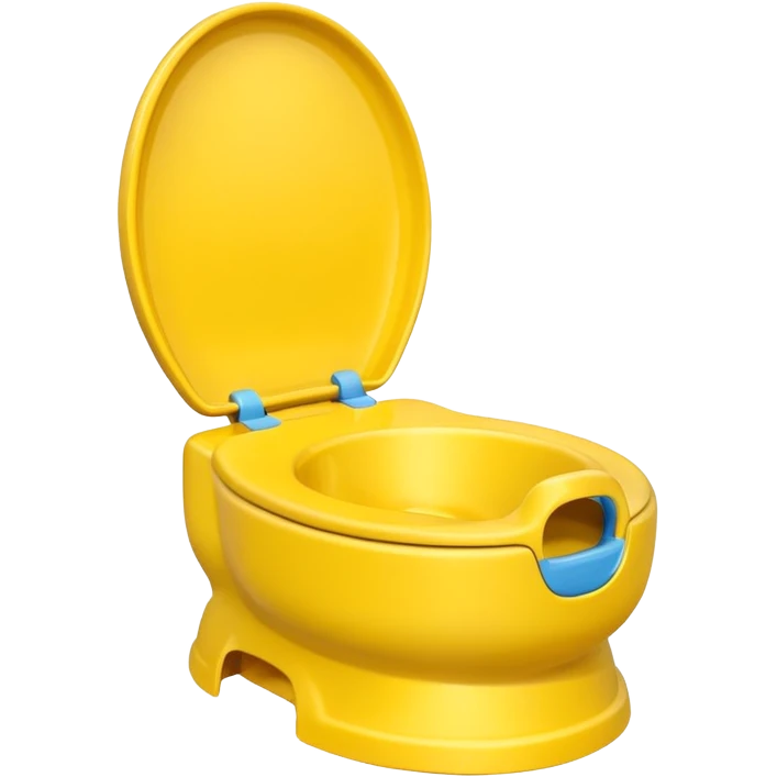 Yellow Children’s potty without a lid  emoji