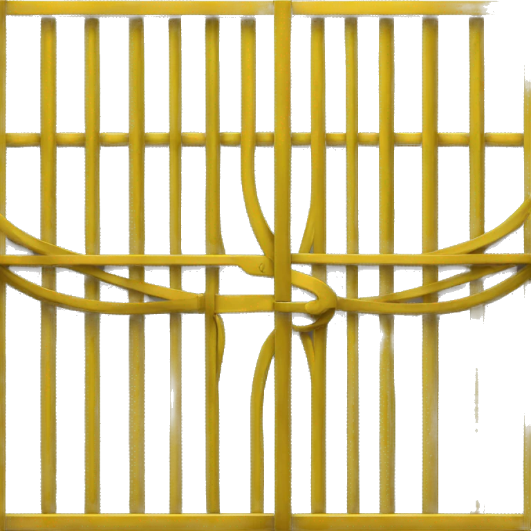 Yellow metal gate  emoji