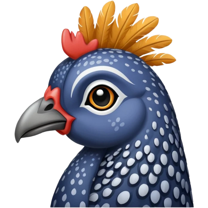 guinea fowl 
 emoji